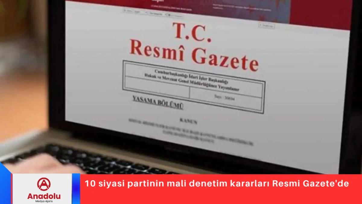 10 siyasi partinin mali denetim kararları Resmi Gazete'de