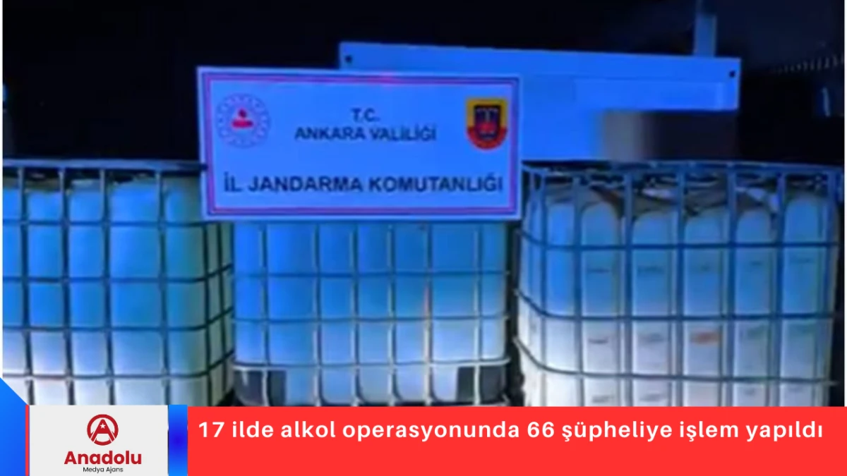 17 ilde alkol operasyonunda 66 ş&uuml;pheliye işlem yapıldı