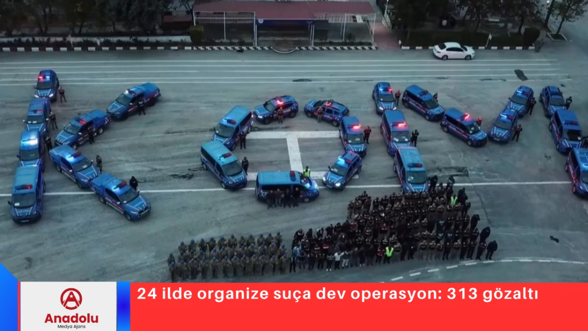 24 ilde organize su&ccedil;a dev operasyon: 313 g&ouml;zaltı