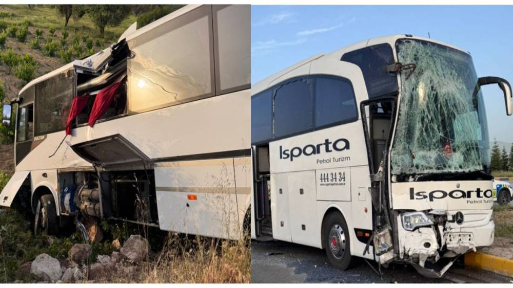 Isparta-Afyon arasında korkutan kaza: 28 yaralı