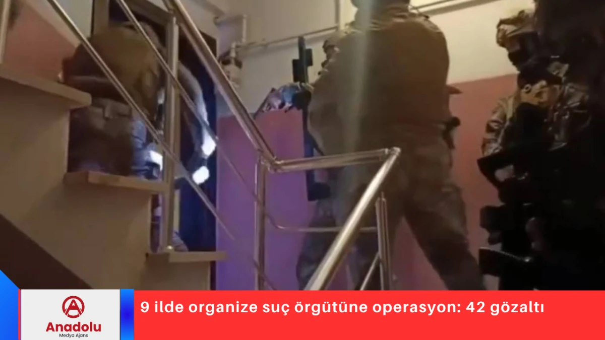 9 ilde organize suç örgütüne operasyon: 42 gözaltı