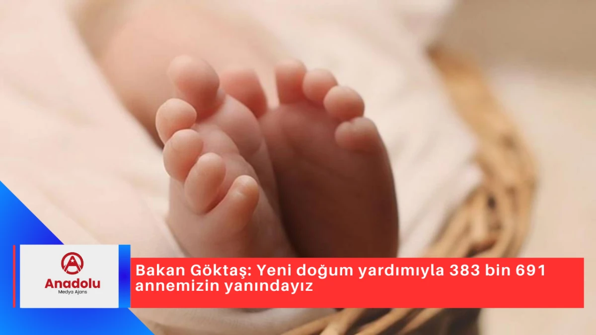 Bakan Göktaş: Yeni doğum yardımıyla 383 bin 691 annemizin yanındayız