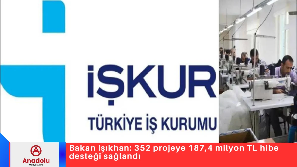 Bakan Işıkhan: 352 projeye 187,4 milyon TL hibe desteği sağlandı