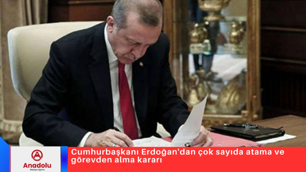 Cumhurbaşkanı Erdoğan'dan &ccedil;ok sayıda atama ve g&ouml;revden alma kararı