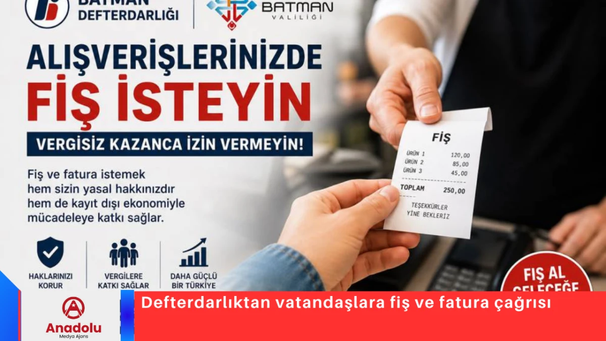 Defterdarlıktan vatandaşlara fiş ve fatura &ccedil;ağrısı