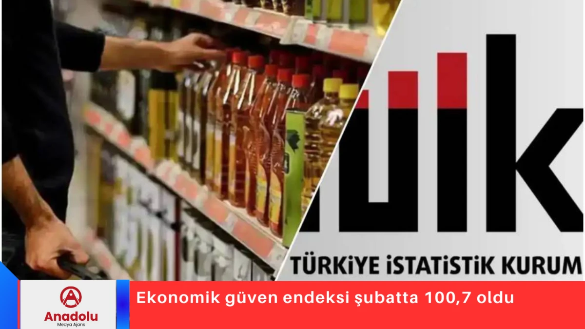 Ekonomik g&uuml;ven endeksi şubatta 100,7 oldu