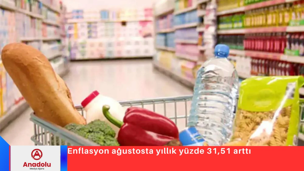 Enflasyon ağustosta yıllık y&uuml;zde 31,51 arttı