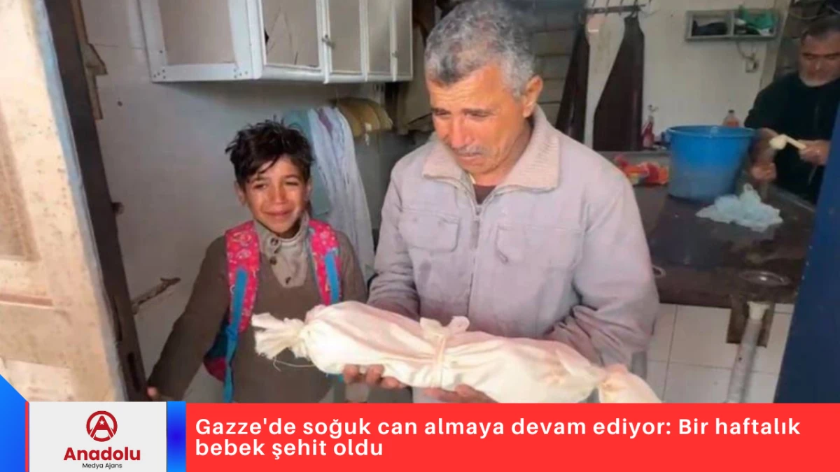 Gazze'de soğuk can almaya devam ediyor: Bir haftalık bebek şehit oldu