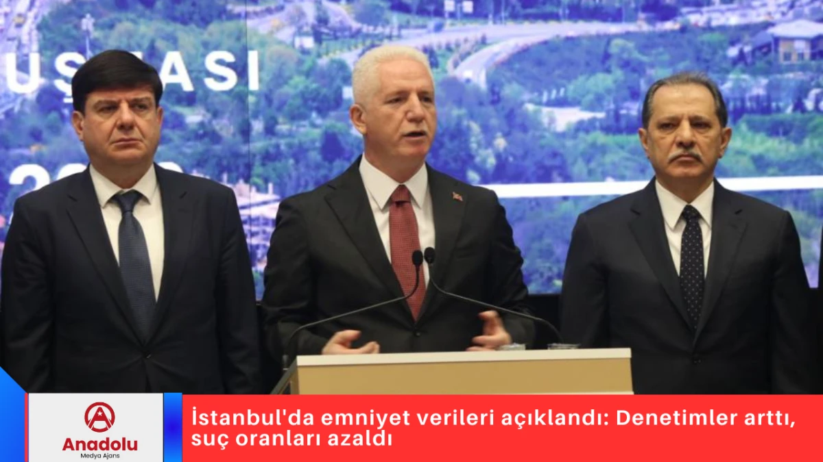 İstanbul'da emniyet verileri a&ccedil;ıklandı: Denetimler arttı, su&ccedil; oranları azaldı