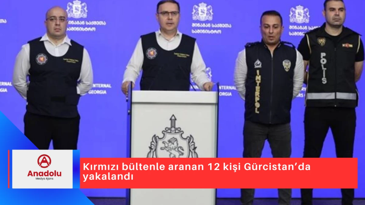 Kırmızı bültenle aranan 12 kişi Gürcistan’da yakalandı