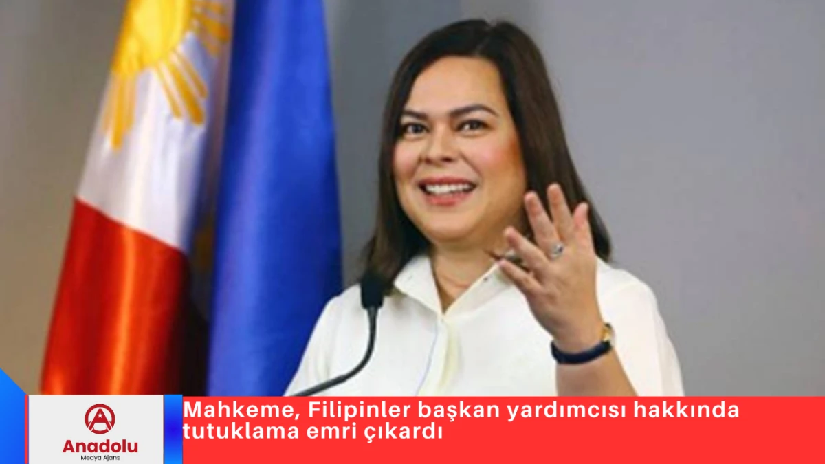 Mahkeme, Filipinler başkan yardımcısı hakkında tutuklama emri &ccedil;ıkardı