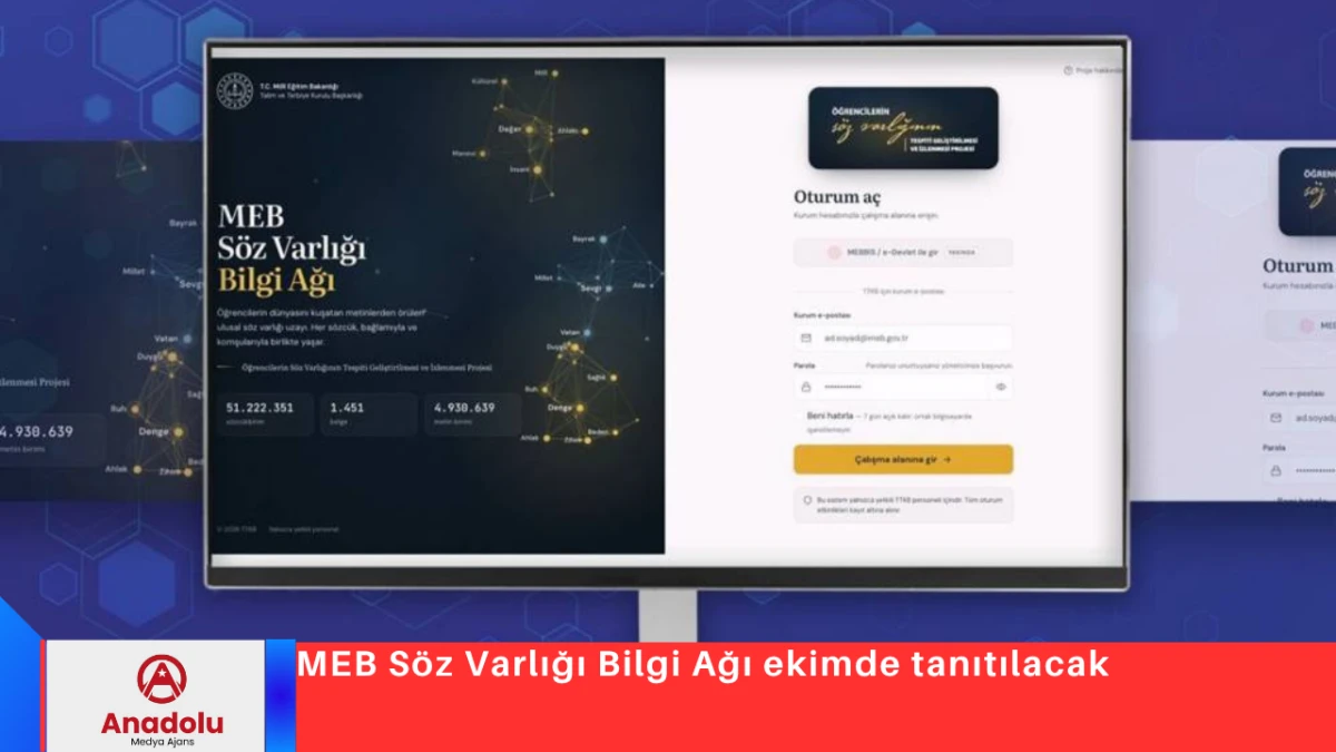 MEB S&ouml;z Varlığı Bilgi Ağı ekimde tanıtılacak