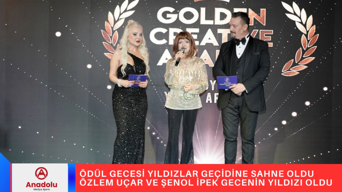 &Ouml;D&Uuml;L GECESİ YILDIZLAR GE&Ccedil;İDİNE SAHNE OLDU &Ouml;ZLEM U&Ccedil;AR VE ŞENOL İPEK GECENİN YILDIZI OLDU