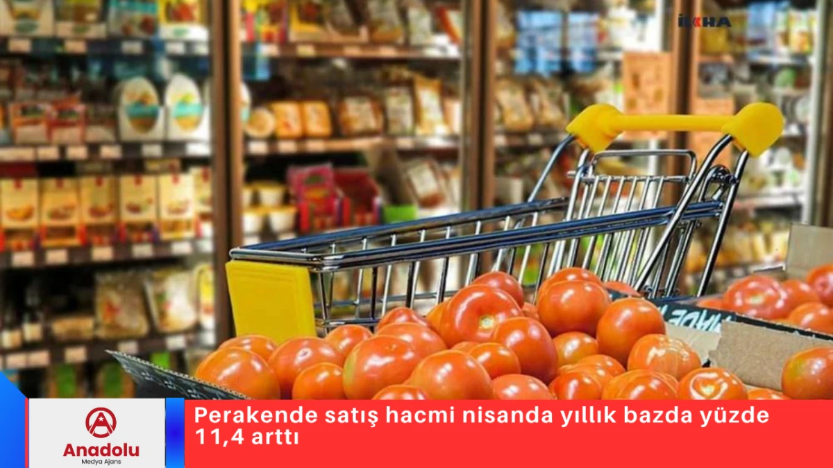 Perakende satış hacmi nisanda yıllık bazda y&uuml;zde 11,4 arttı