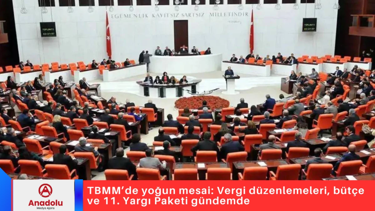 TBMM’de yoğun mesai: Vergi düzenlemeleri, bütçe ve 11. Yargı Paketi gündemde