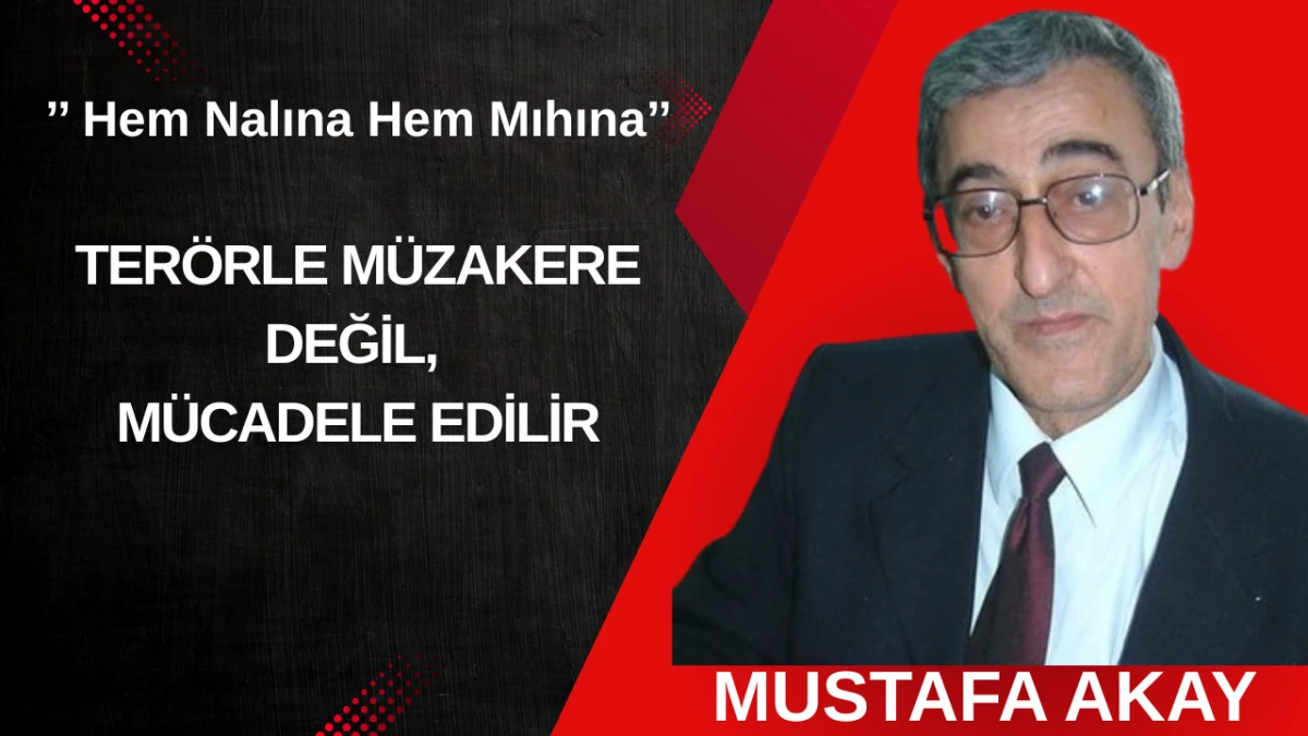 TER&Ouml;RLE M&Uuml;ZAKERE DEĞİL, M&Uuml;CADELE EDİLİR