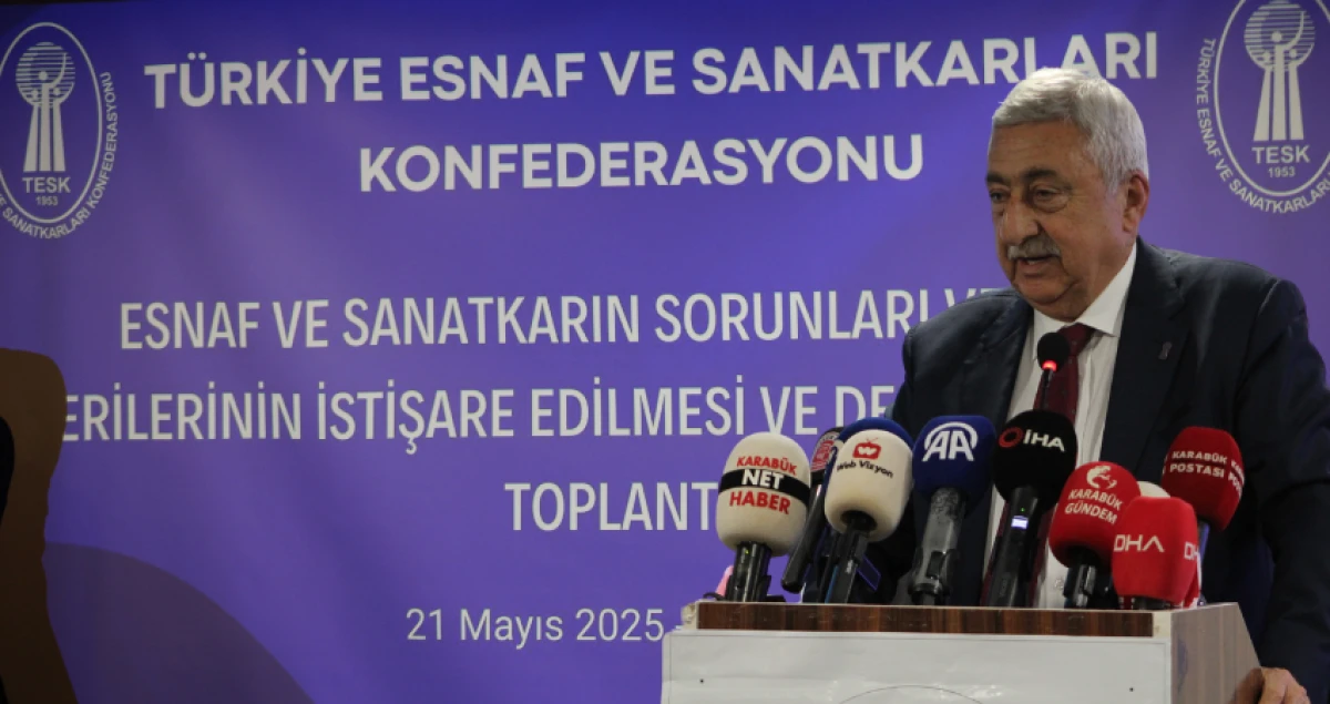 TESK Genel Başkanı Bendevi Palandöken Karabük’te Esnafın Nabzını Tuttu